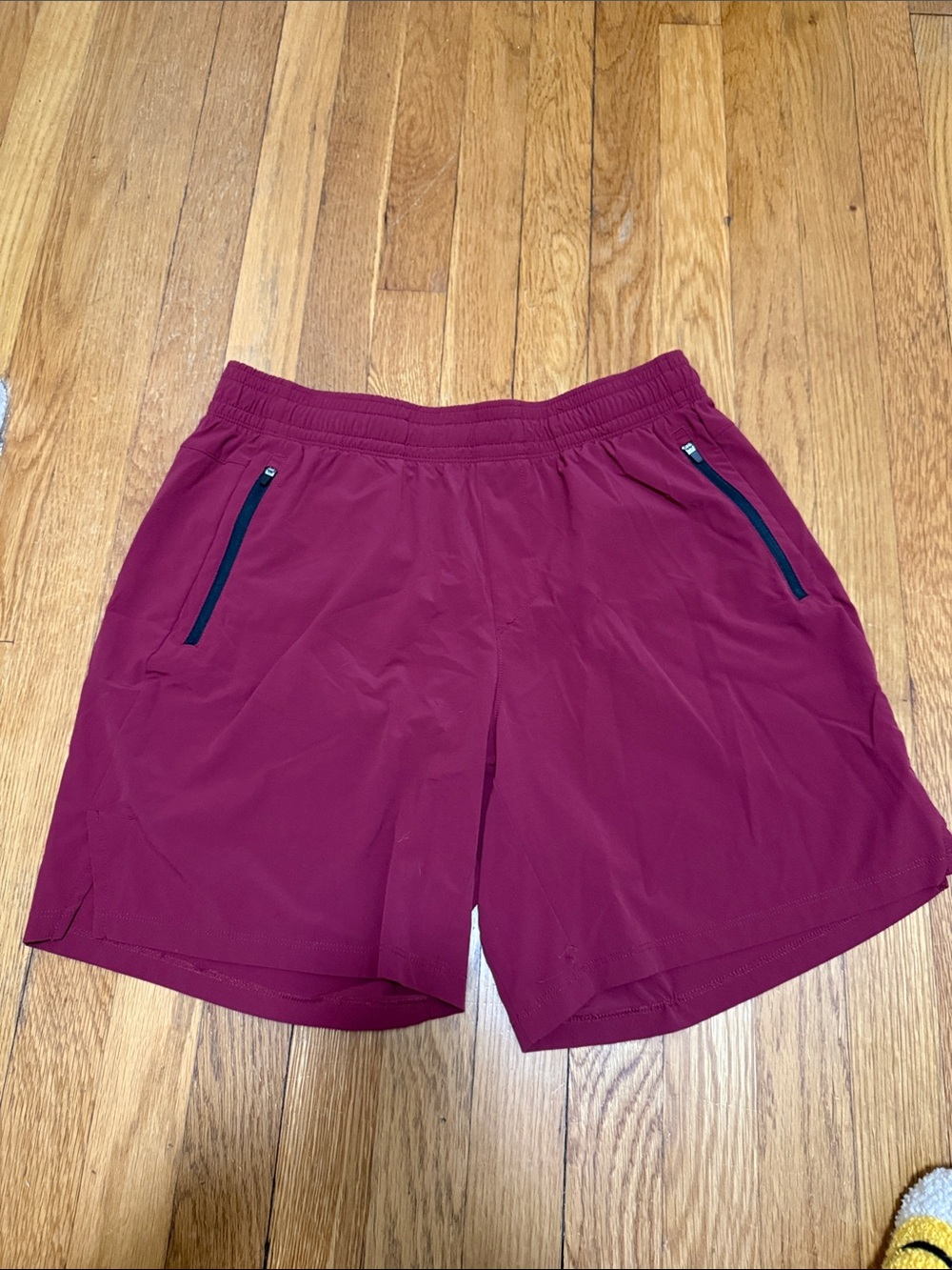 all in motion Men's Active Light Unlined Run Shorts Red Medium